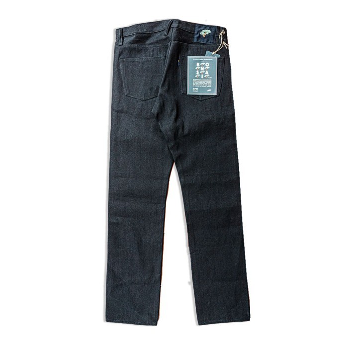 ✨BISA COD✨ -BONSAI 002 by NBDN 15oz Black x Black Selvedge Jeans - 34, Slim Fit