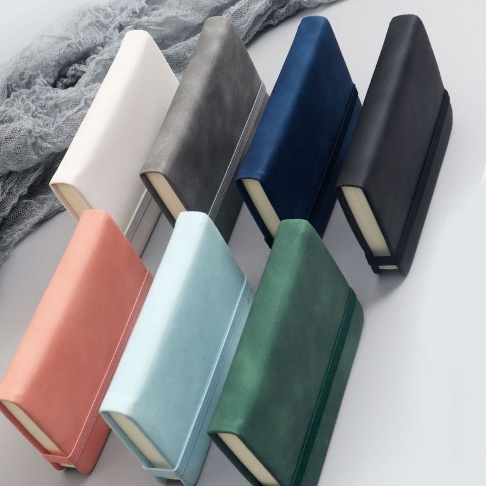 

Portable Thick Leather Notepad A7 Mini Diary Pocket Book Thick Leather Notepad PU leather Pocket Notebook