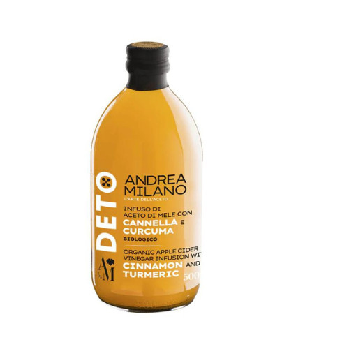 

Cuka Apel with Cinnamon and Turmeric Andrea Milano Organic Apple Cider Vinegar dengan Kayu manis dan Kunyit 500 ml