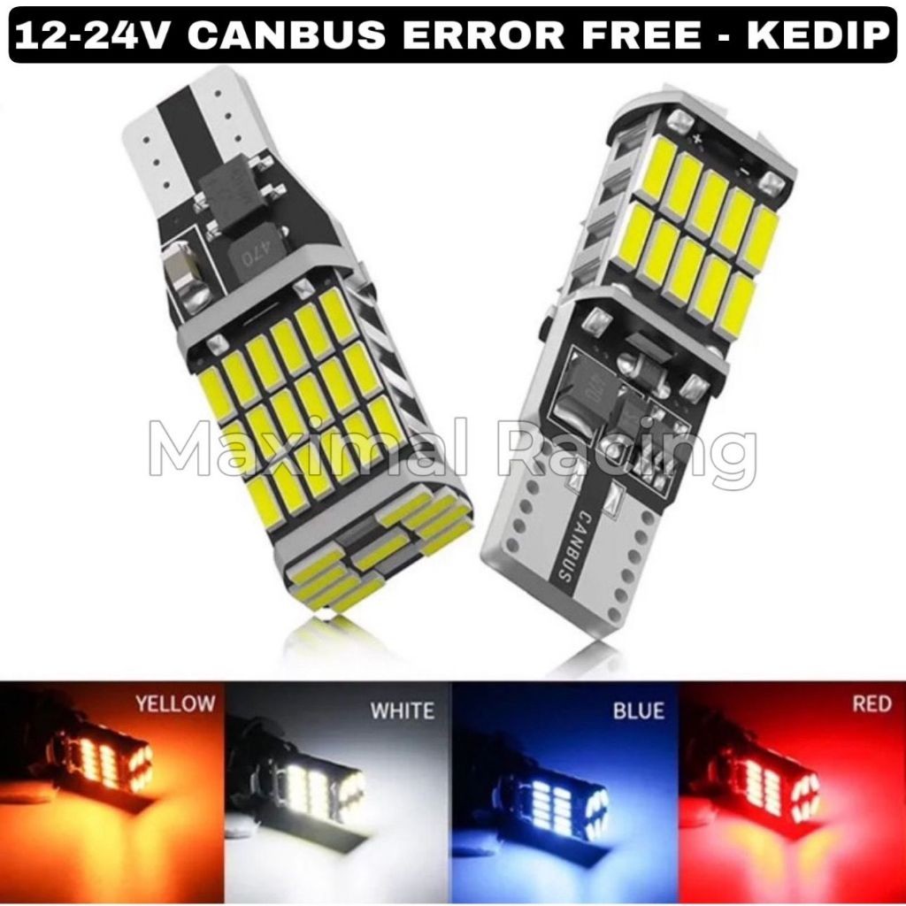 Lampu Dajjal KEDIP Mobil Motor T10 T15 45 SMD Untuk Sein Senja Kota Super Terang Lampu Dajjal PROMO/