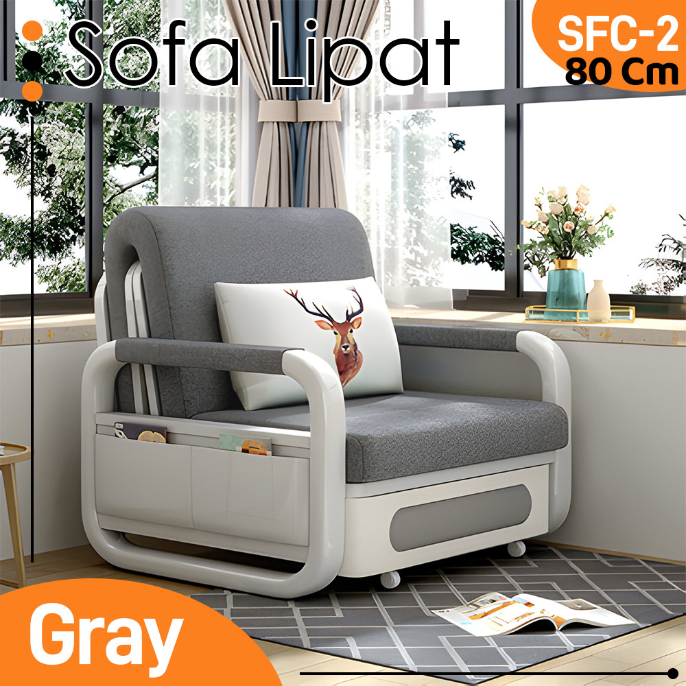 Sofa Bed Lipat 80CM Minimalis Sofa Lipat Tidur Sofa Bed Kursi