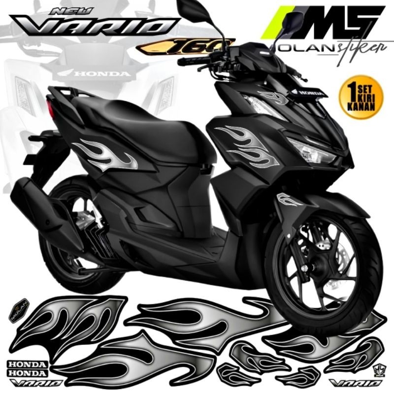 Decal Sticker Striping Variasi Vario 160 Api Honda Vario 160 New Vario 160 Api Honda Click 160 Api -