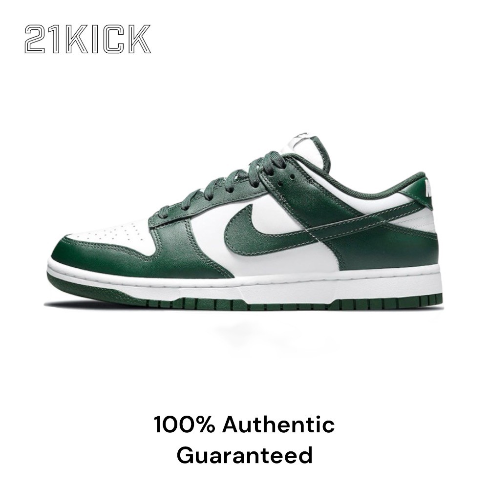 Nike Dunk Low Michigan State Team Green (DD1391 101) 100% Original