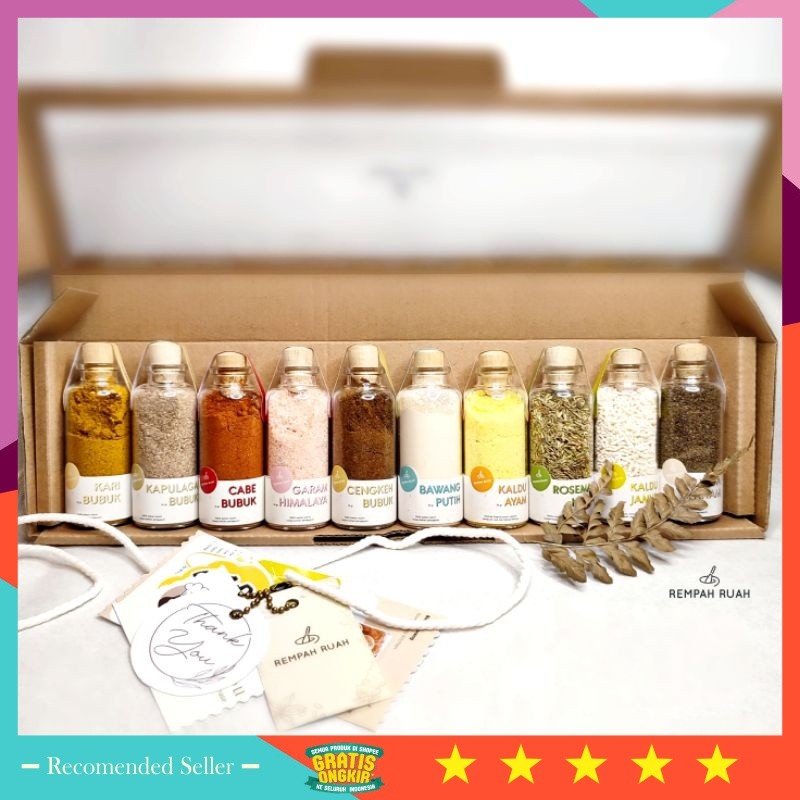 

Hampers Natal Keren Unik Lucu Murah kekinian / REMPAH RUAH SPICES GIFT HAMPERS ( 10 bottle @30ml )