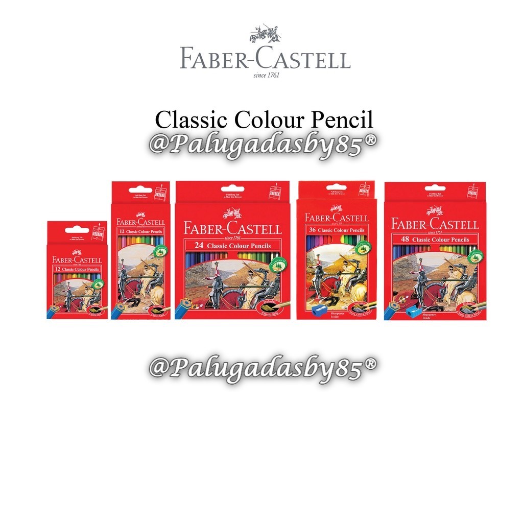 

(1 Set) Pensil Warna FABER-CASTELL Classic 48W 36W 24W 12W / Classic Colour Pencils Faber Castell