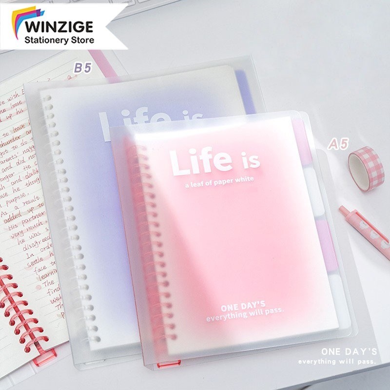 

Winzige Binder B5 A5 Buku Tulis Sekolah Lucu Buku Notebook Aesthetic Korea Besar Binder Kuliah Buku Catatan Sampul Buku Aesthetic Stationery Alat Tulis Cute Notebook A5 B5