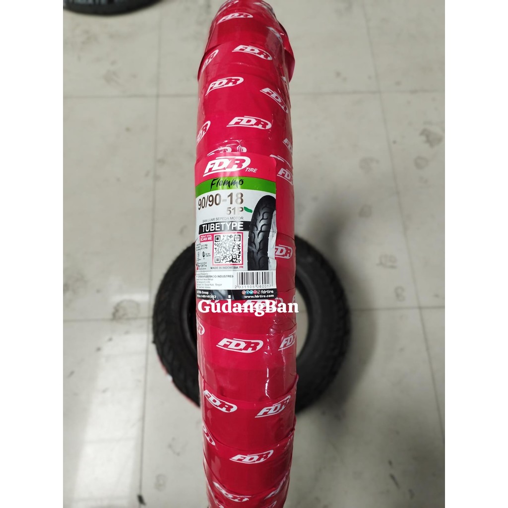 ( TUBETYPE RING 18 ) FDR FLEMMO 90 90 18 NON-TUBELESS Ban Luar Motor RX KING MEGAPRO