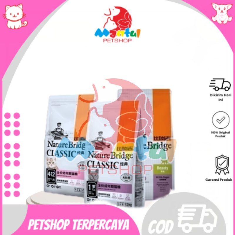 

Makanan Kucing NatBrid Beauty All Life 1.5Kg