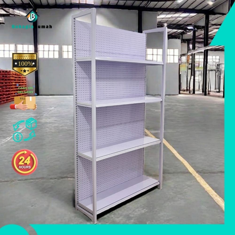 Rak Baja 100% Untuk Organizer Toko Display Dagangan - BahagiaRumah