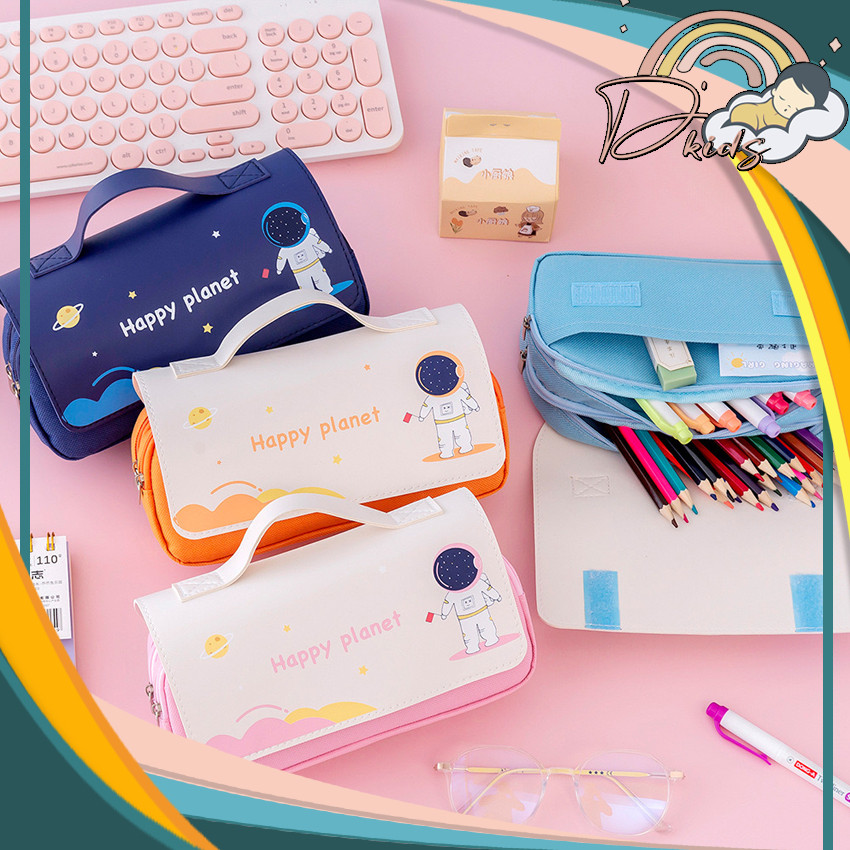 

❤️ KP001 Kotak Pensil Premium Tenteng Resleting Astronot Sekolah Tempat Pensil Pena Keren Elegan Anak Perempuan Laki-laki