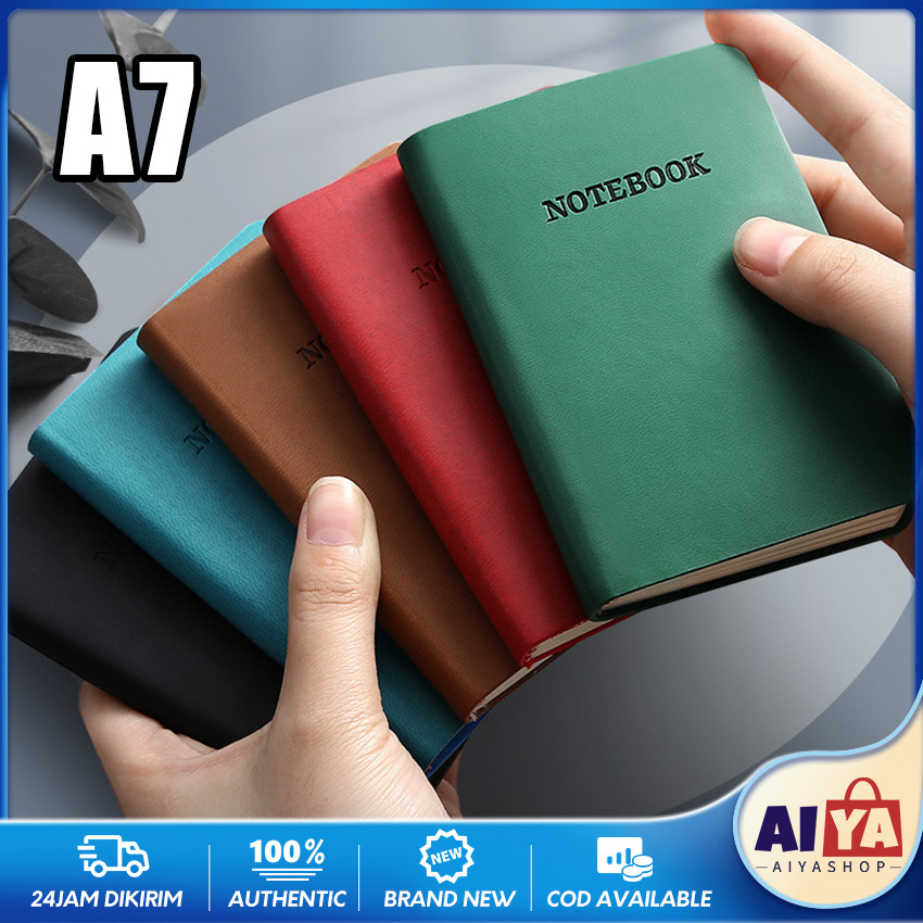 

Hardcover Notebook A7 Pocket Buku Diary Kecil Pertemuan Scrapbook Mini 100 Lembar