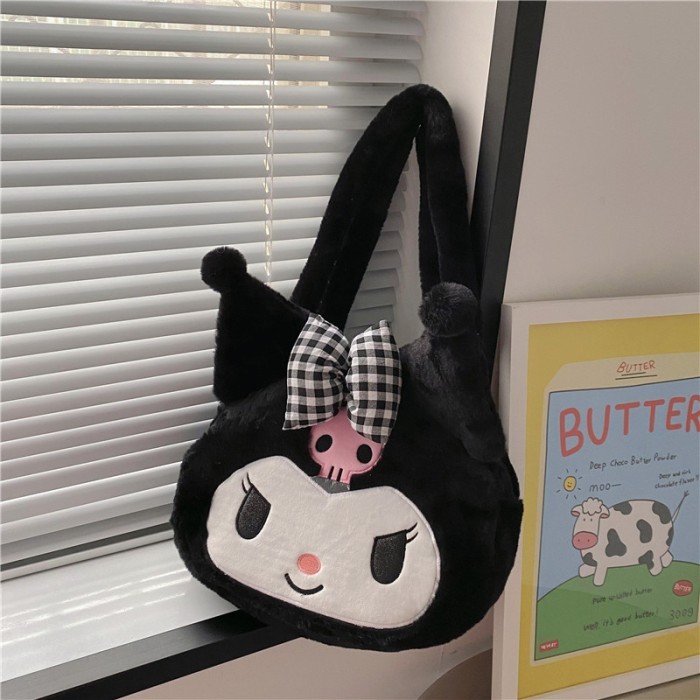Tas Selempang Sanrio Cinamorol Kuromi Melodi Kapasitas Besar - KUROMI