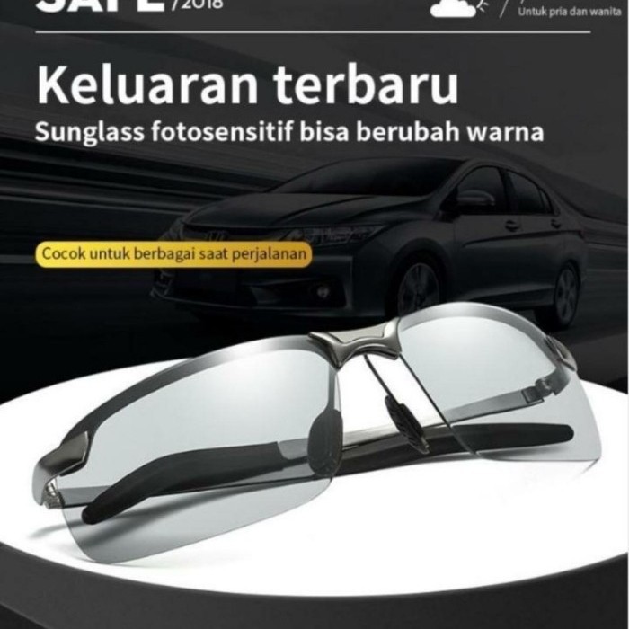 Kacamata Pria Police 3043 Sunglasses Photocromic Anti UV