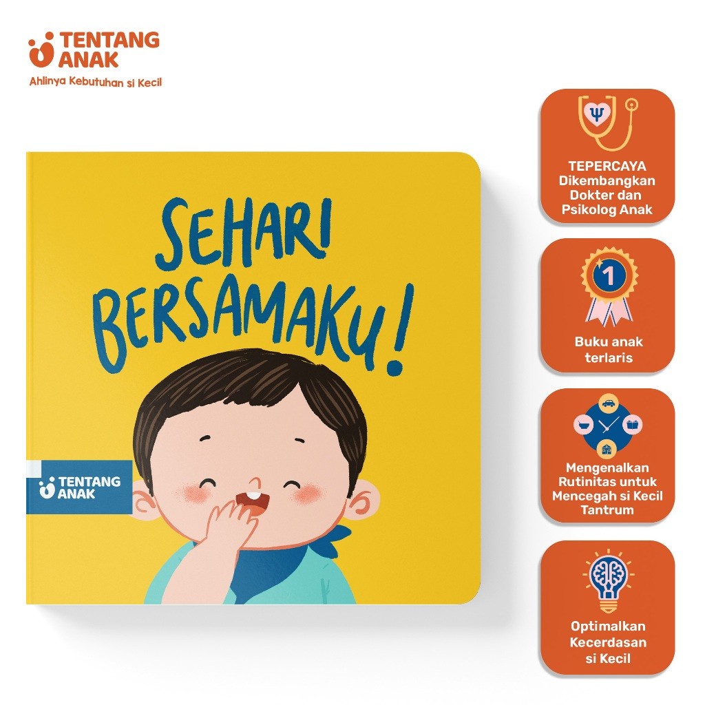 

Tentang Anak - Boardbook Sehari Bersamaku l Buku Cerita Anak Bergambar