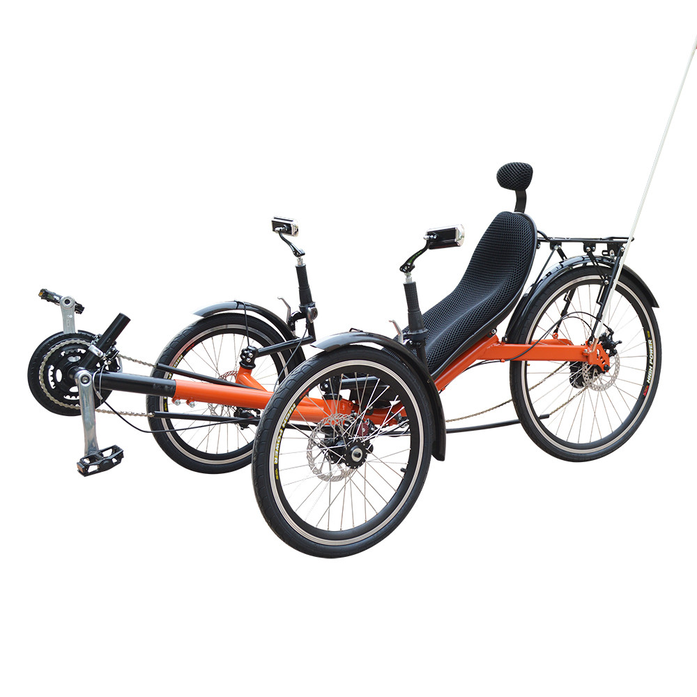 M010 Folding Recumbent Trike Two Front Wheels For Sale