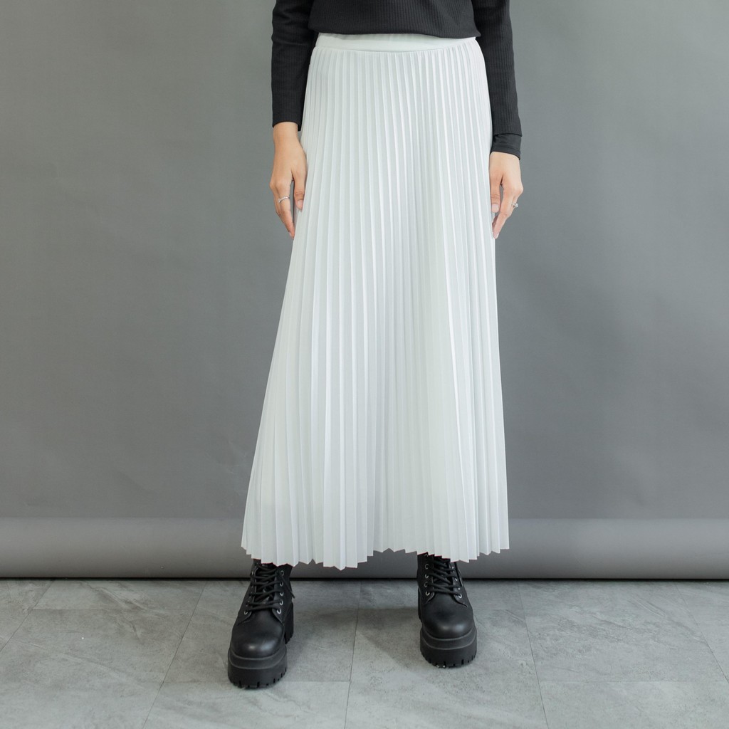 Hi.PRIMA Rok Putih Pleats Full Furing