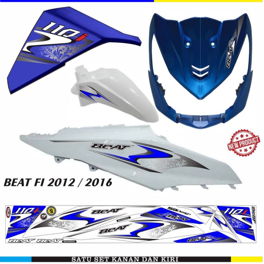STIKER BEAT FI VARIASI / STRIPING HONDA BEAT FI 2013 POLET VARIASI