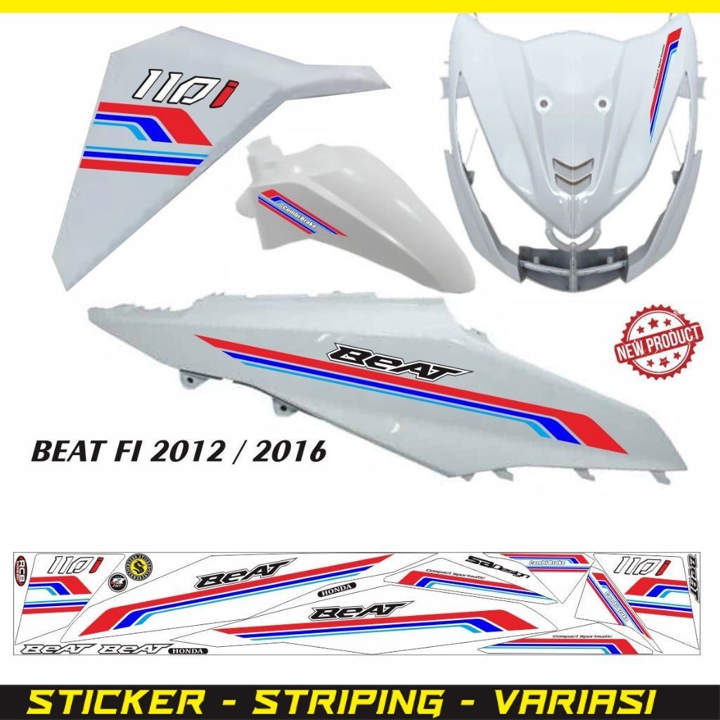 VARIASI STIKER LIS / LIS STIKER BEAT FI / STRIPING STIKER VARIASI BEAT FI 2012 / 2015 VARIASI