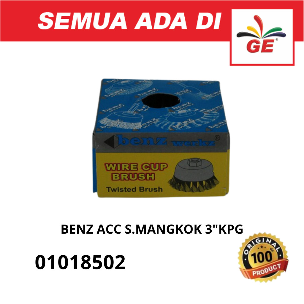 BENZ Sikat Mangkok Gerinda Brush Kawat Grenda Sikat Kawat Mangkok Kepang - 01018502