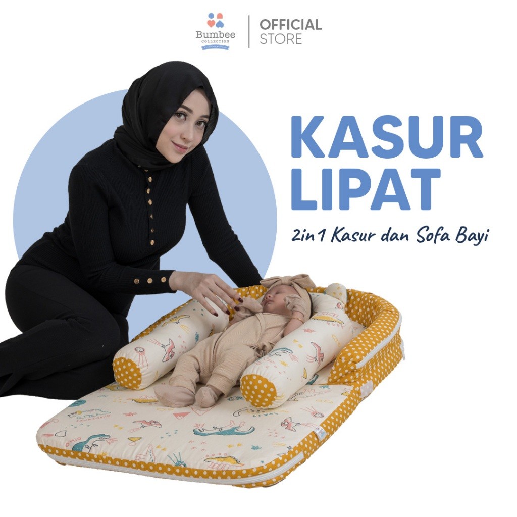 Bumbee Collection - Kasur Lipat Bayi+Kelambu Ready Stock terlaris terbaru