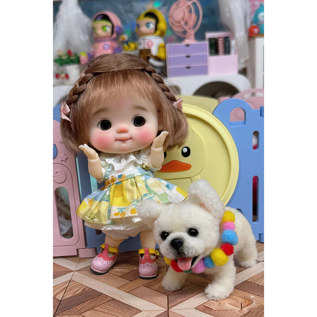 2024 New BJD naituanzi Qbaby Big head Resin Doll Fashion Doll