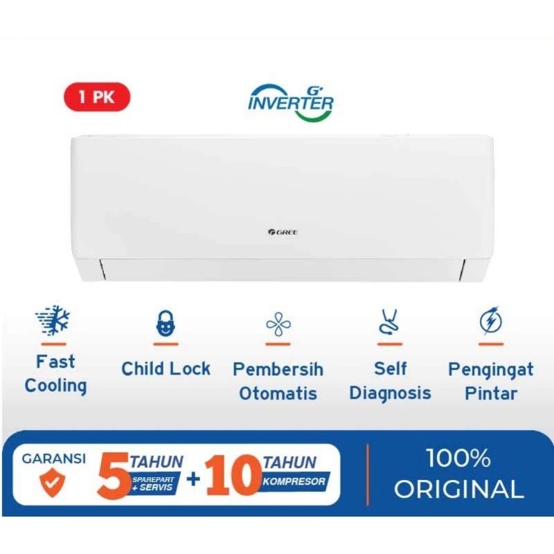 AC Gree 1 PK INVERTER GWC-09F5S