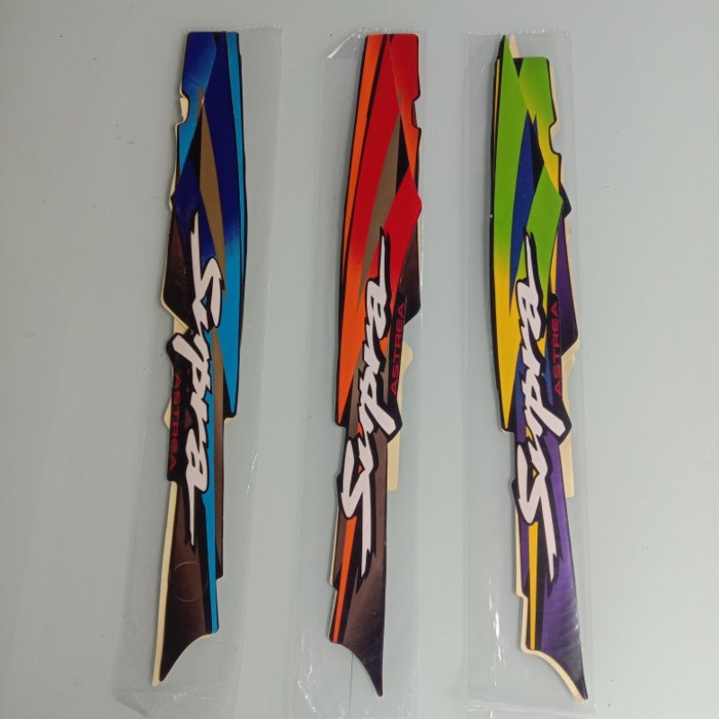striping sticker Honda Supra lama 1997 1998