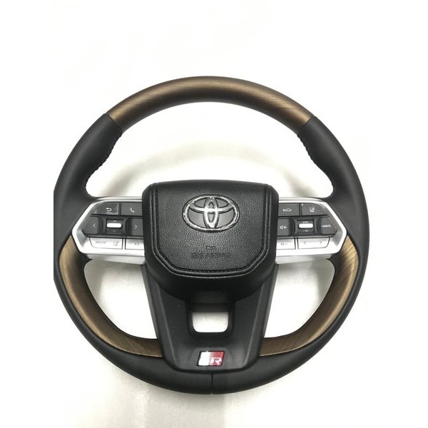 Stir airbag toyota land cruiser vx 300 wood panel komplit tombol audio bisa di pasang ke avanza caly
