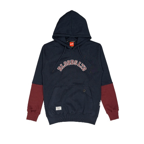 Bloods Sweater Hoodie Colorade 01 Navy Maroon