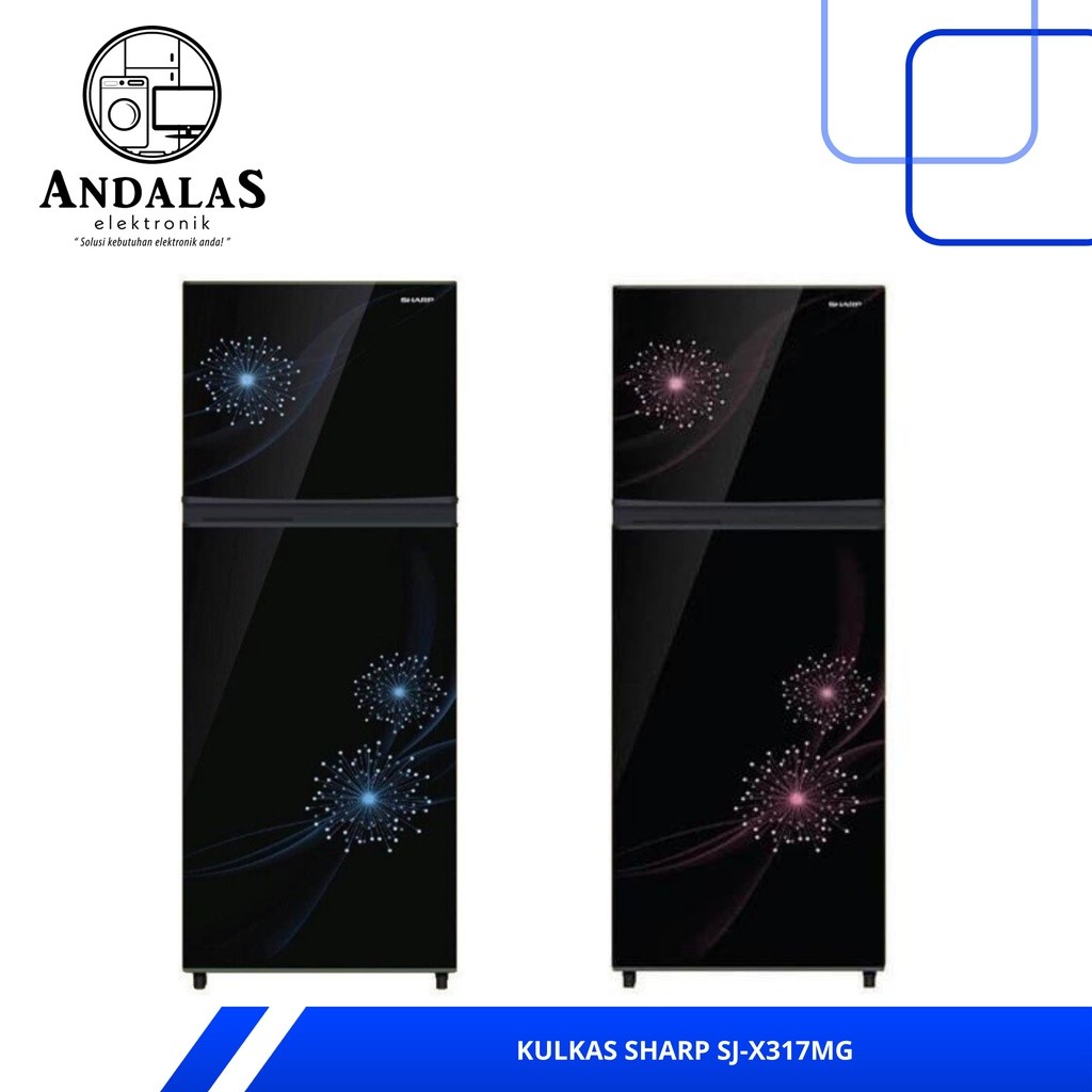 KULKAS SHARP SJ 317 MG LEMARI ES 2 PINTU SJ317MG SJ 317MG