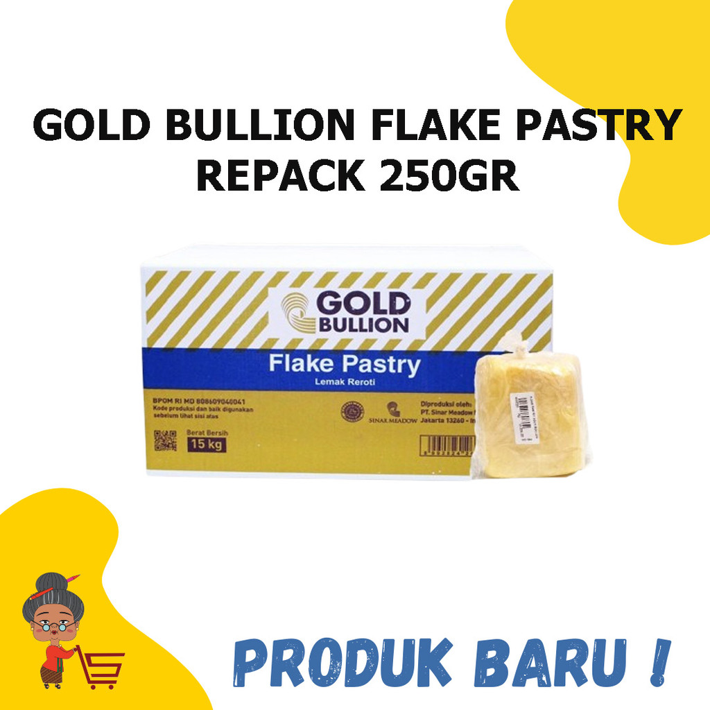 

GOLD BULLION FLAKE PASTRY REPACK 250GR / GOLD BULLION FLAKE PASTRY / FLAKE PASTRY
