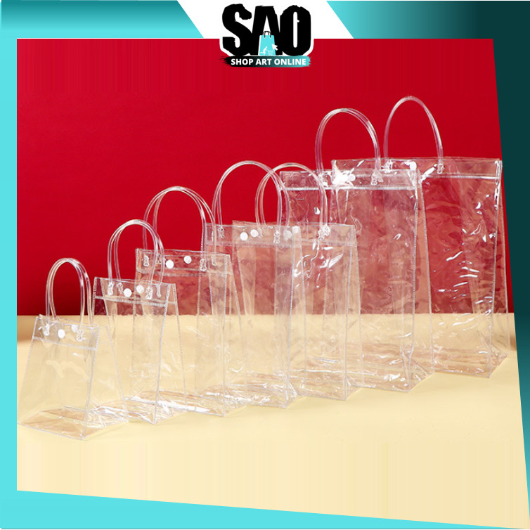 

SAO - 6442 Tas Souvenir Transparan Tebal / Hampers Ulang Tahun Bening