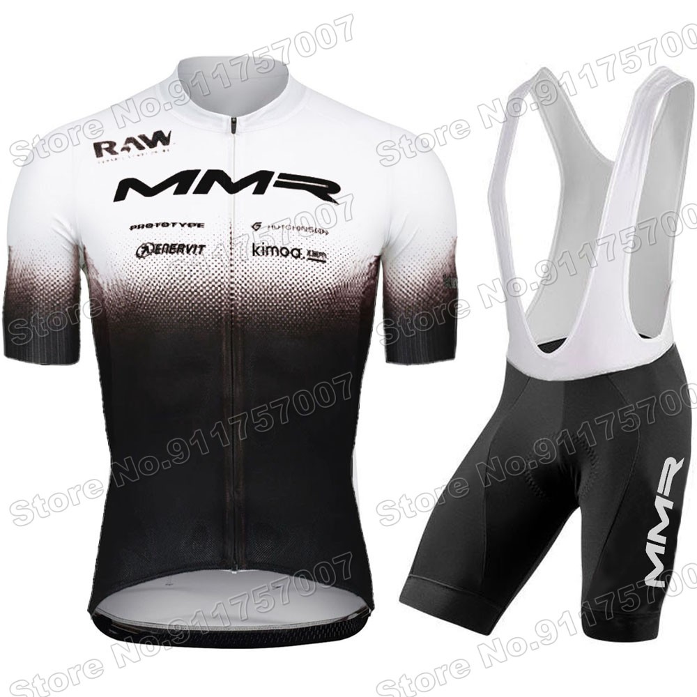 2021 New Team MMR Cycling Jersey Set Men Cycling Clothing Summer Road Bike Suit Bicycle Bib Shorts M