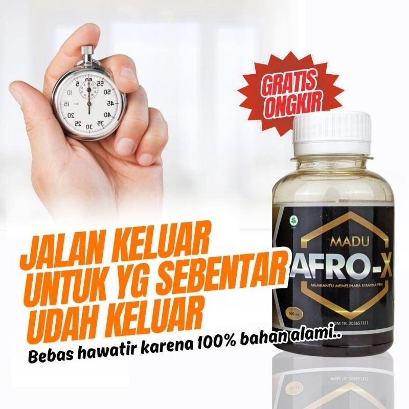 

(ORIGINAL) Madu AFRO-X Obat tradisional madu untuk menjaga kebugaran tubuh 100% original aman digunakan bebas khawatir efek samping
