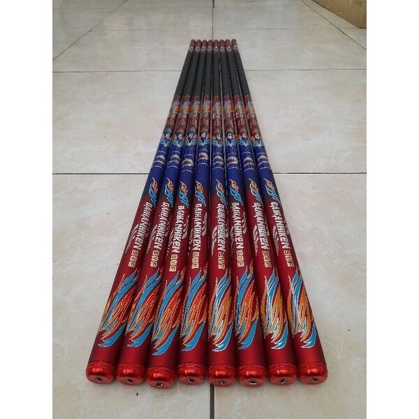 joran tegek daihan hiken 360 450 540 carbon kaku - 360