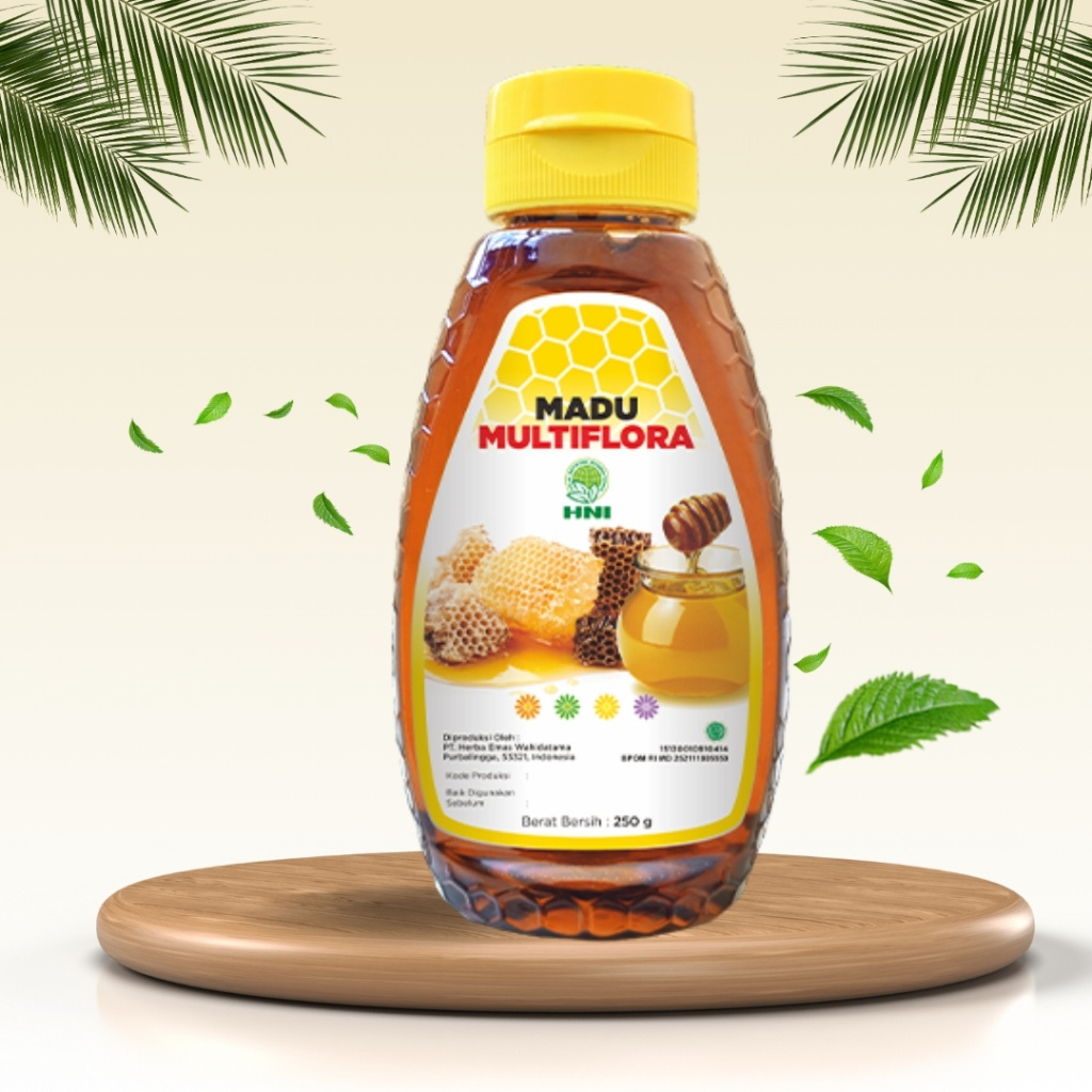 

MADU ASLI MULTIFLORA HNI HPAI / MADU ALAMI / MADU UNGGUL APIS MELLIFERA / HALALMART / MURAH