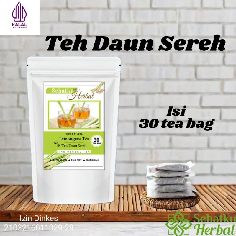 

SEHATKUHERBAL Teh Serai / Teh Sereh : Lemongrass tea isi 30 Tea bag