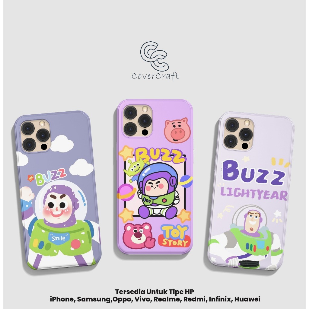Covercraft Buzz Lightyear Toy Story painting Soft Case / Case ALL TYPE (Bisa semua tipe hp)