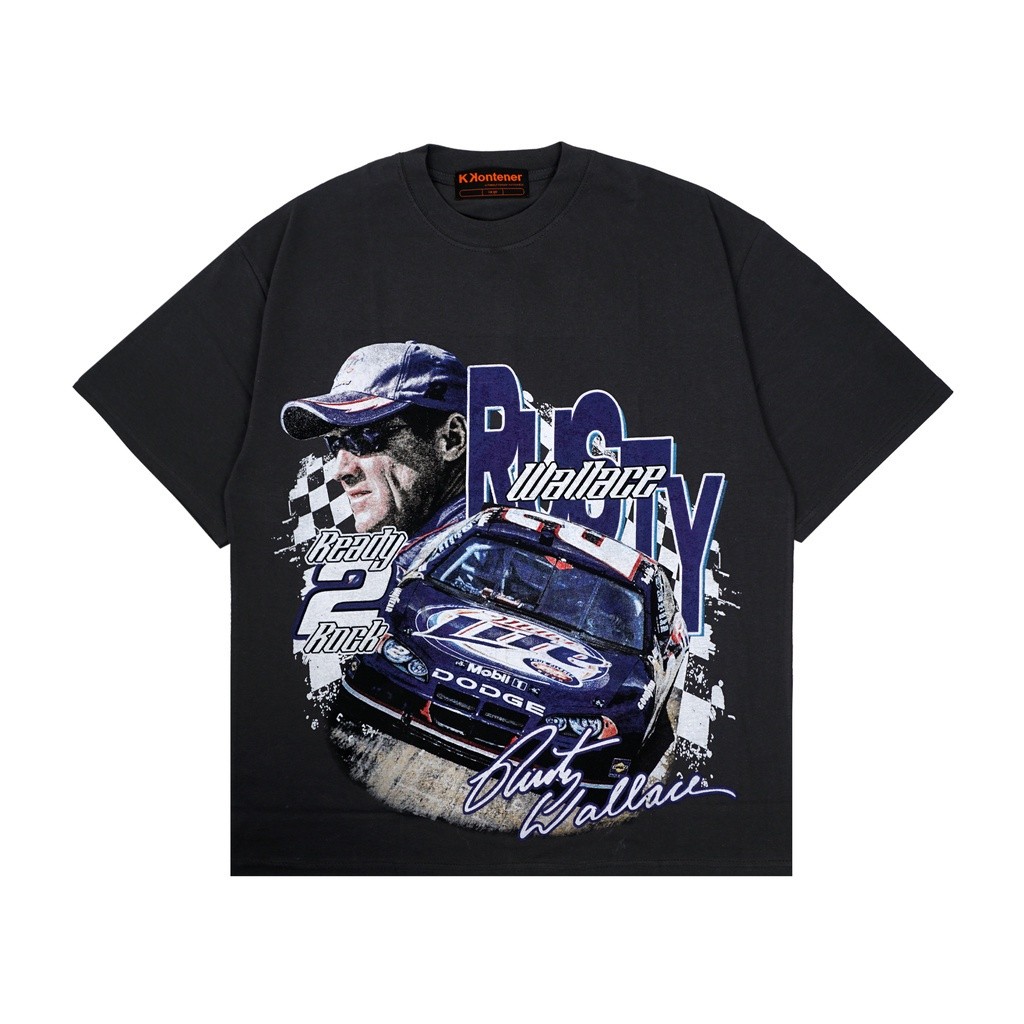 【FAX】-Kelly KKONTENER RUSTY WALLACE OVERSIZE TSHIRT CHARCOAL