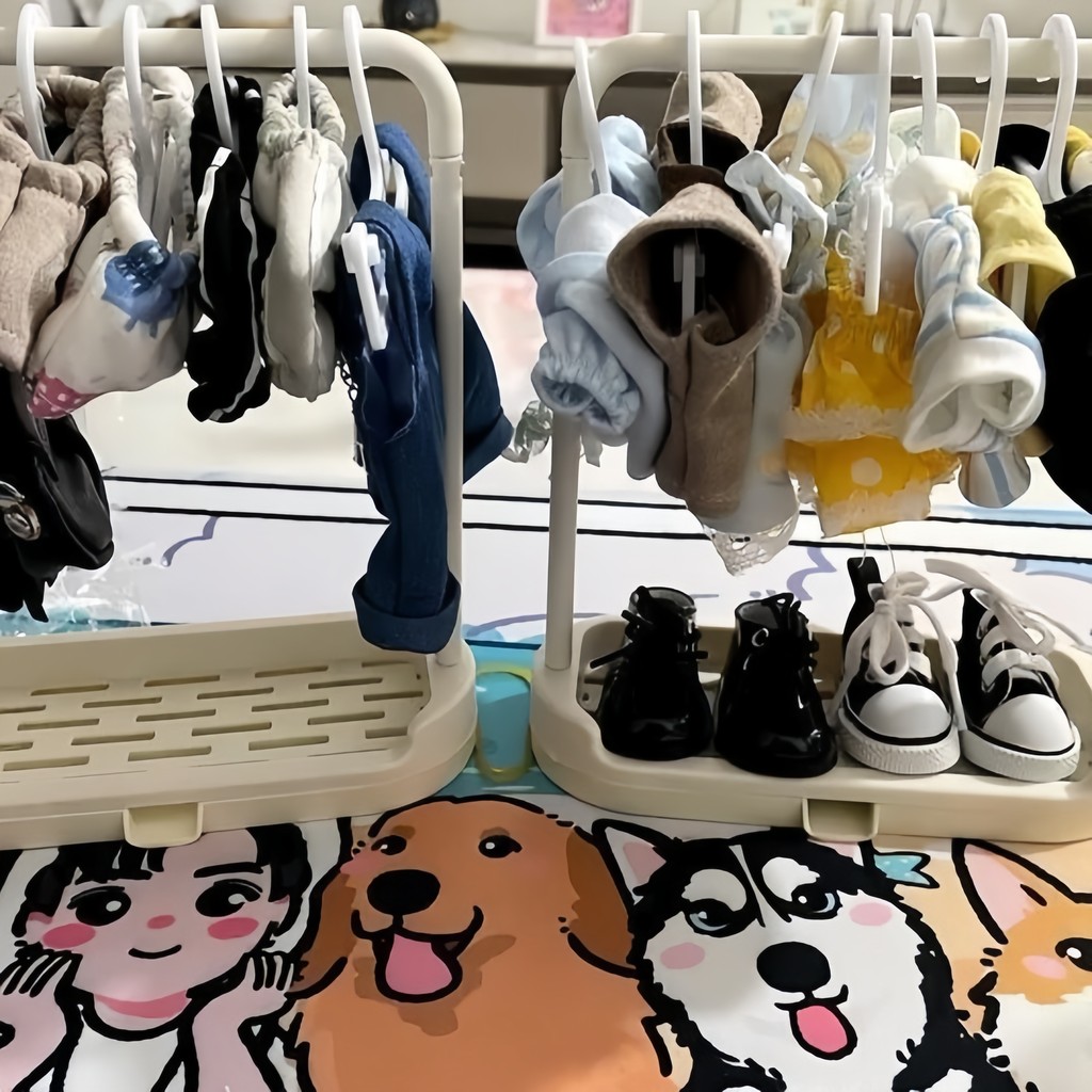 Gantungan baju boneka LABUBU ✨ Coat Hanger Rak Gantung baju Untk Boneka Ukuran 10-20 cm GANTUNGAN BA