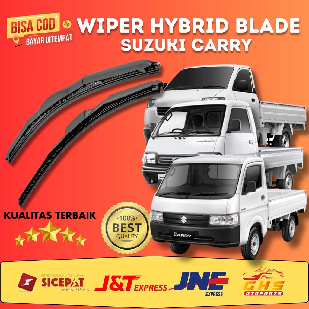 1 Set Wiper Kaca Mobil Hybrid Mobil Suzuki Carry Futura / New Carry / Super Carry / Mega Carry GHS O
