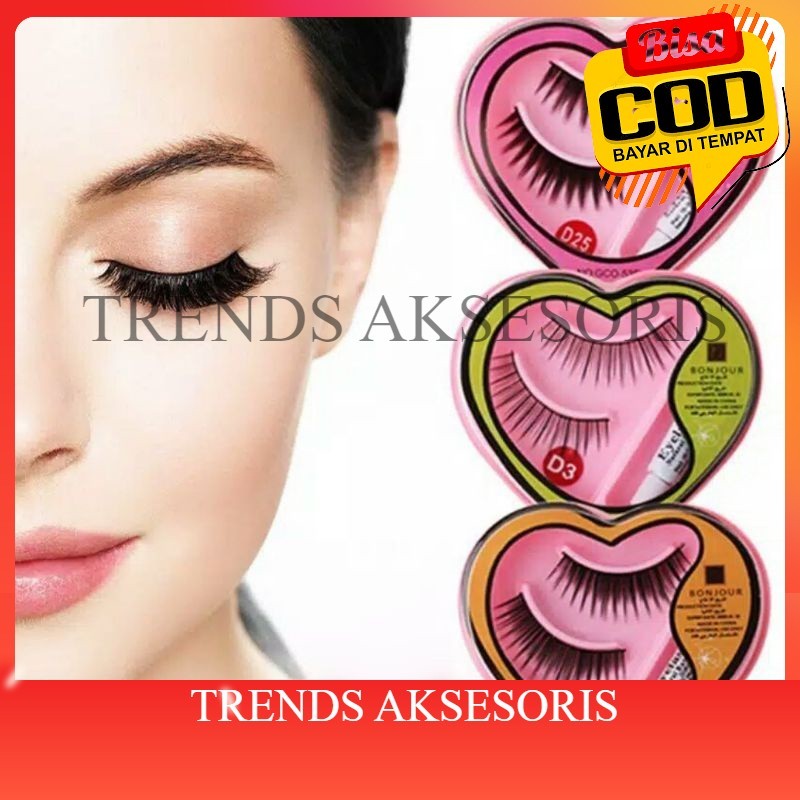 [TRENDS COD]. Bulu Mata Palsu + Lem Bulu Mata, Bulu Mata sudah 1 Paket dengan Lem Bulu Mata.