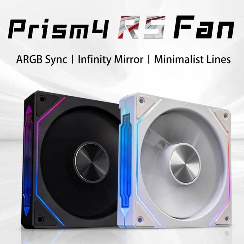 PRISM 4 PRS ARGB CPU Fan 4PIN PWM Silent Chassis Fan 120mm Infinite Mirror 5V 3PIN Motherboard Light