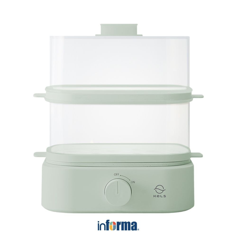 Informa Kels Ollie Pengukus Makanan Mini - Hijau Food Steamer Alat Kukus Serbaguna Kukusan Makanan F