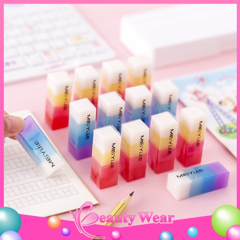 

Penghapus Pensil Motif Warna Warni Colorful Eraser