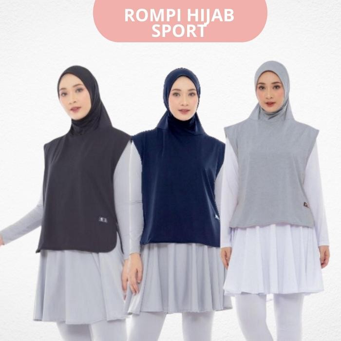 AirFit - Hijab Rompi Olahraga Wanita Hijab Rompi Sport Hijab Rompi Sporty Instan Muslim