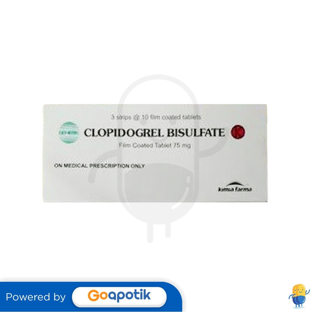 Clopidogrel Kimia Farma 75 Mg Box 30 Tablet