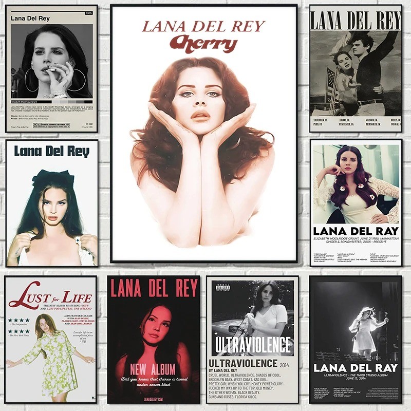 

Lana Del Ray Ine Music "Ultraviolence Cover B" Lana Del Ray "1985" Retro Poster Canvas Paintings Wall Art Pictures Home Decor