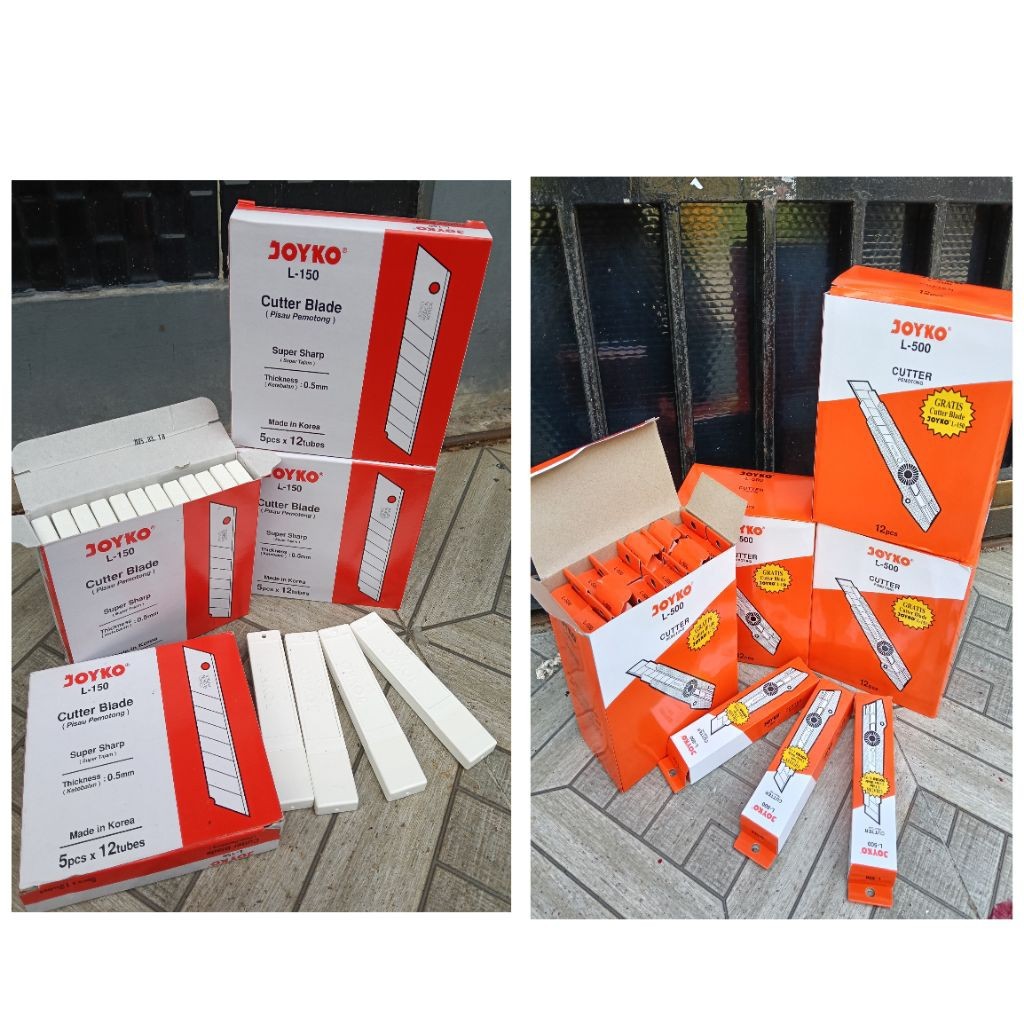 

GROSIR 1 LUSIN ISI 12 PCS Pisau Cutter joyko L500 pisau cuter joyko besar isi 12 pc