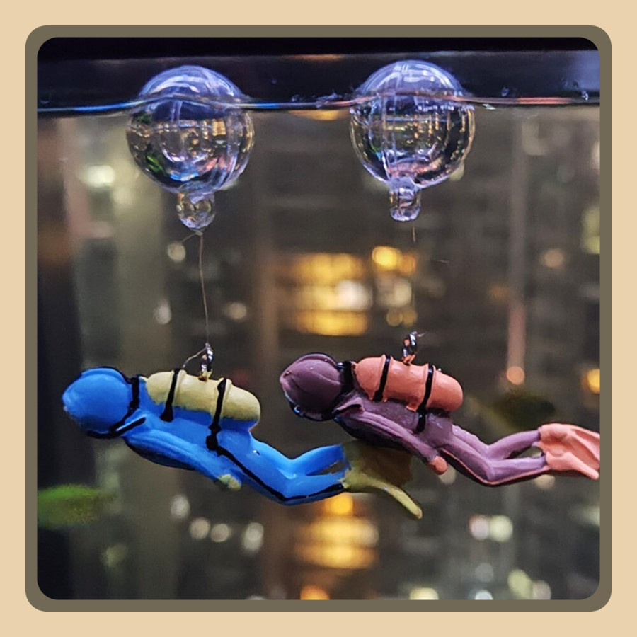 Hiasan Aquarium Diver, Ornamen Aquarium Penyelam, Dekorasi Aquarium Penyelam, Penyelam Aquarium, Hia